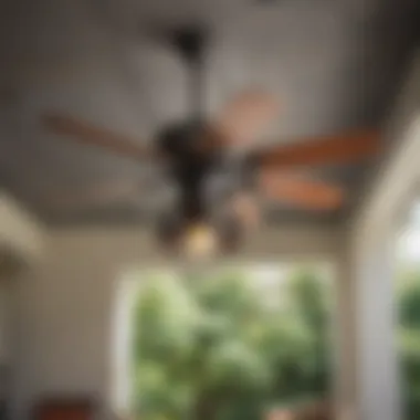 Installation of outdoor ceiling fan