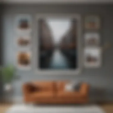 Diverse Art Styles in Poster Frames A collection of various 12x8 poster frames showcasing different art styles