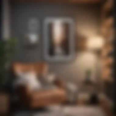 Cozy Reading Nook with Framed Artwork Cozy reading nook featuring a 12x8 poster frame that complements the decor