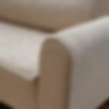 Close-up of the material used in outdoor furniture covers