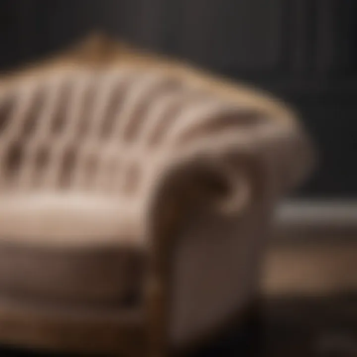 A classic sofa showcasing intricate craftsmanship