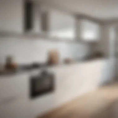 A modern kitchen featuring a sleek induction range