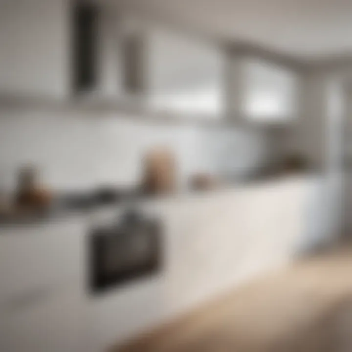 A modern kitchen featuring a sleek induction range